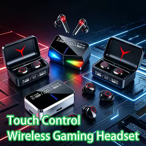 M90/M28/X15/S20 Pro Bluetooth 5.3 Earbuds Wireless Headphones, Touch Control Gamer Headset HIFI Ster