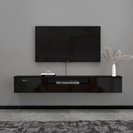 Tomato Home ชั้นทีวีติดผนัง Rome wall TV unit หน้าบาน HIGH GLOSS กว้าง200ซม | ทีวีใหญ่สุด 85นิ้ว
