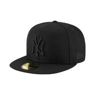 NEW ERA 59FIFTY 5950 MLB Yankees NY All Black Basic Style Large Size Full Cap Baseball ⫷ ScrewCap ⫸ 