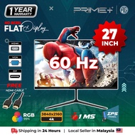 PC Monitor 27 Inch 4K 60Hz Refresh Rate FHD Flat IPS Panel LED Computer Monitor