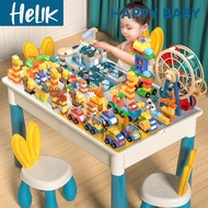 Multifunctional Building Block Table Study Table Chair Set Large Block Table - Set A