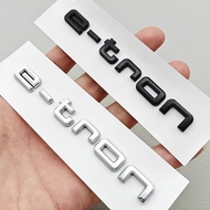 3D ABS Car Letters e-tron Logo Rear Trunk Badge Emblem Decals Sticker For Audi e-tron 30 40 45 50 55