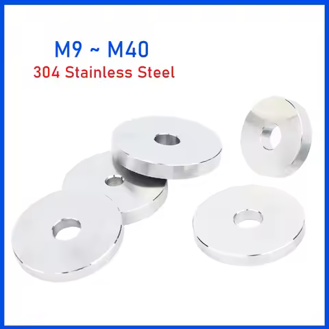 M9 M10 M11 M12 M14 M16 M20 M30 M40 304 Stainless Steel Smooth Extra Thick Washers Enlarged Gasket Fl