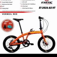 Sepeda LipatSepeda Lipat Exotic 20 Inch ET-2026 AX-VT Terlaris