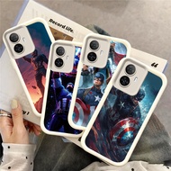 WB51 Marvel Captain America Casing for hp Plating OPPO F17 F19S F21 F19 F11 A95 A96 A98 F15 Pro 5G T