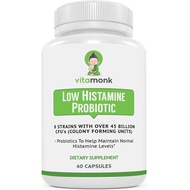 VitaMonk Low Histamine Probiotics Fight Histamine Intolerance and Support Balanced Gut Health - Hist