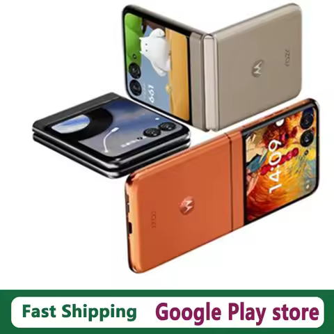 Global Firmware Motorola Moto Razr 50 Cell Phone 6.9" OLED Folded Screen Wireless Charge 50.0MP Came