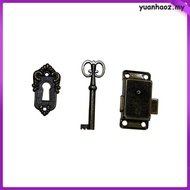 yuanhaoz  Desk Accessories Office Keys for Furniture Cupboard Locks with Antique Cabinet and Liquor Jewelry Box Zinc Alloy