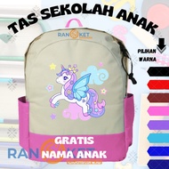 Unicorn Pony Children's Bag I Unicorn Pony School Bag {FREE NAME PRINTING}