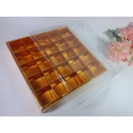 Box coklat praline sekat 25/box nastar/box mochi/dus coklat hias/giftbox/box coklat hias/box sekat c