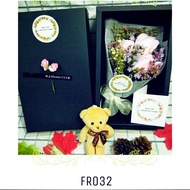 3 Pink Roses gift box