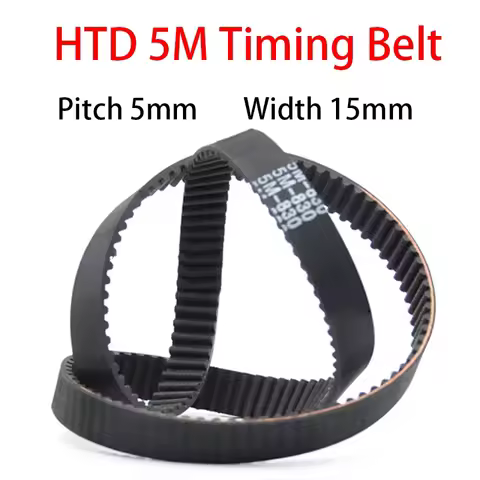 HTD 5M Rubber Closed Loop Timing Pulley Belt Width 15mm Length 175 180 200 205 210 215 220 225 230 2