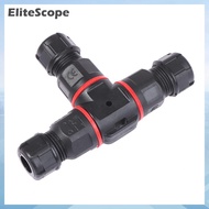 EliteScope Ip68 kết nối không thấm nước t Shape 3 pin 250V 24A Cable Wire gland tay áo kết nối