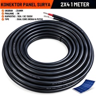 DC 1500V Dual Core Solar Panel Cable 2x4mm 2x6mm Outdoor Solar Cable Per Meter