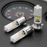 XIAPI H4 BA20D H6 P15D LED Headlight Bulbs for Motorcycles, CSP Dual-Color Mentol Lampu Hadapan LED 