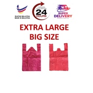 Plastic bag/zip lock plastic bag 🔥Paling MURAH🔥EXTRA LARGE BIG Singlet Plastic Bag / T-Shirt Bag 24X