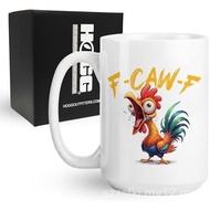 Hogg F-Caw-F Mug, 15 Oz Ceramic F Caw F Coffee Mug, Hidden Message Coffee Cup, F-Caw-F, Secret Messa