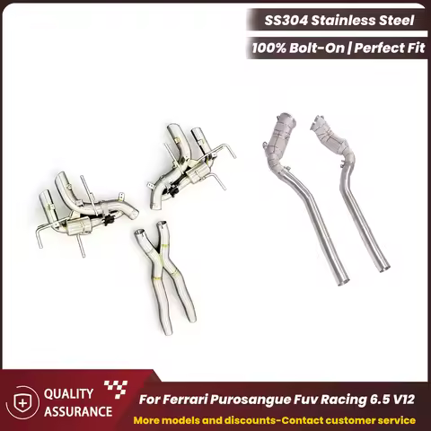 Aggressive Sound ECCF Valvetronic Exhaust Complete exhaust system For Ferrari Purosangue Fuv Racing 