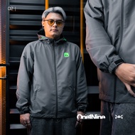 Oneonenine Jaket Outdoor Void Grey Series - Jaket Sablon Bordir Motor Sport