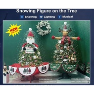 WHOLESALE 160cm 125cm Electric Christmas Tree Decoration Set Snow Rain Umbrella Christmas Tree Umbre