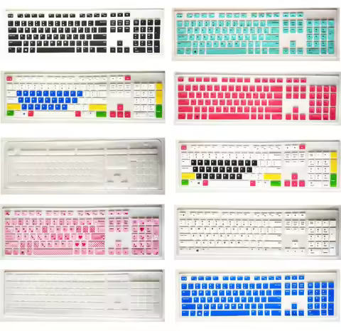 Keyboard Skin Cover Protector for Dell Desktop Computer kb216p kb216t KB216 KM636