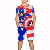 Captain America kids short suit Captain America kids suit/ Captain America kids clothes/