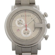 นาฬิกา Gucci GUCCI G-Chrono 101M ตัวเรือนสแตนเลสสีเงิน ระบบควอตซ์ โครโนกราฟ หน้าปัดสีขาว สำหรับผู้ชา