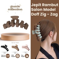 GC - 11CM ZIG ZAG SALON HAIR CLIP KOREAN STYLE MATTE DOFF SALON HAIR CLIP Hair Clip Hair Accessories
