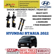 BOSKOS ABSORBER SET FRONT & REAR HYUNDAI STARIA 2022 [ 54651-CG100 / 54661-CG100 & 55307-CG100 ]1 YE