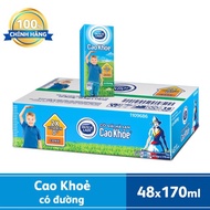 (Mẫu mới 2025 )Thùng 48 hộp Sữa Dutch Lady Cao Khoẻ có đường 170ml