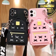 Casing OPPO Find X5 X3 X2 Pro Reno3 Pro Reno 2 RenoZ Reno2Z Reno2F case soft cover for OPPO R11S R9S R17 R15 Pro Cartoon cute schoolbag wallet phone case