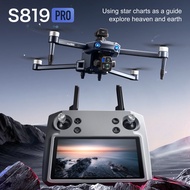 Drone: 3 - Axis Gimbal, 5KM Flight, 30Min Endurance, GPS Return, 5G Screen Remote Control, S819 & S1