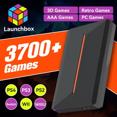 Launchbox 500GB HDD& Game Consoles For PS4/PS3/PS2/Gamecube/Sega Saturn/Wii/Wiiu Gaming Hard Drive W