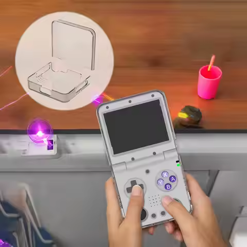 Transparent Protective Cover Case For Miyoo Flip V2 Mini Game Console Shell Shockproof Case Cover Ac