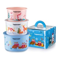 Tupperware Winter Wonders Collection Set One Touch Set 600ml+950ml+1.4L1400ml