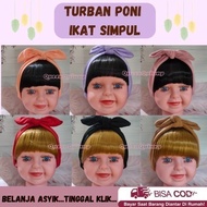 QS Children's Fringe Turban Baby Fringe Turban/ Children's Wig Turban/ Baby Wig Fringe Turban/ Turba
