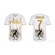 Ronaldo's No. 7 Football Jersey Club Commemorative Jersey Autumn Sports Dry Quickly Child T-Shirt Ch