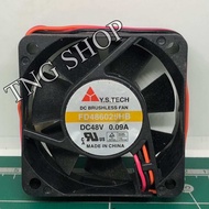 พัดลม 2นิ้วครึ่ง (2"1/2) MODEL FD486025HB DC48V  0.09A 3สาย (60x60x25) พร้อมส่ง