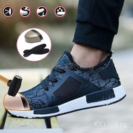 Women Men Breathable Work Safety Shoes Steel Toe Cap Shoes Outdoor Puncture Proof Sports Protective 