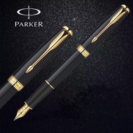 【Free Engraving+1ink+1Gift Box】Parker Sonnet Fountain Pen Frosted Black Rod Gold Clip Jewelry Pen High-End Signature Gifts