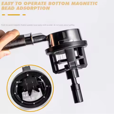 Coffee Espresso WDT Tools Rotary 58mm Espresso Stirrer Needle Distributor Magnetic Cafe Maker Access
