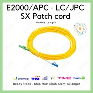 Patchcord E2K/APC - LC/UPC Singlemode Simplex Fiber Optic Patch Cord Cable 3.0mm