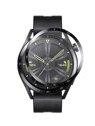 1入組柔軟玻璃材質的智能手錶螢幕保護貼,適用於華為watch Gt 3 2 Gt3 Gt2 Pro 46mm 42mm版本,搭配智能手錶配件