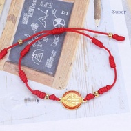 Super Lady Mary saint Benedict Bracelet Bead Handmade Red Bracelet Lucky Bracelet