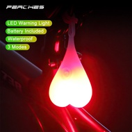 # Baijia Yipin # ไฟจักรยาน LED รูปหัวใจกันน้ำปลอดภัยเตือน MTB หลอดไฟท้ายจักรยานชาร์จ USB ไข่สำหรับกลางคืน