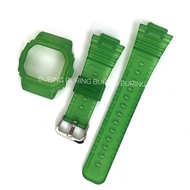 CASIO GSHOCK DW 5600 JELLY DW 5030 GWX GRX GB 5600 GW 5000 EMERALD GREEN BEZEL STRAP
