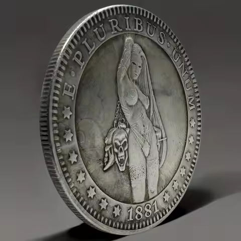 Replica Coin, 1881 Copy Coin, Lucky Coin, Challenge Coin, Commemorative Coin, Gift For Collectors Fr