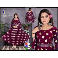 Long Kurti Dress Kurti Panjang Muslim Bollywood Sinple Tops Office Wear Traditional Indian Modern Ga