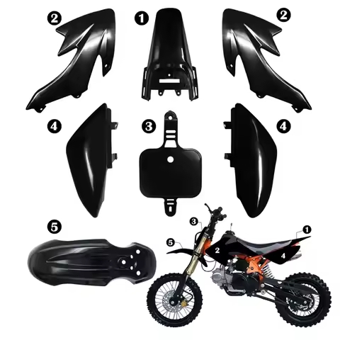 Highly Recommended CRF50 Plastics Kit Pit Bike Parts Fairings Fenders For CRF 50 XR 50 SSR 110 107 1