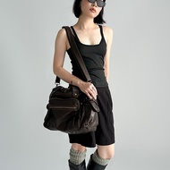 กระเป๋ามอเตอร์ไซค์ย้อนยุคความจุขนาดใหญ่หลายซิปกีฬากระเป๋าสะพายข้างไหล่เดี่ยว Y2k อินเทรนด์ กระเป๋าเด